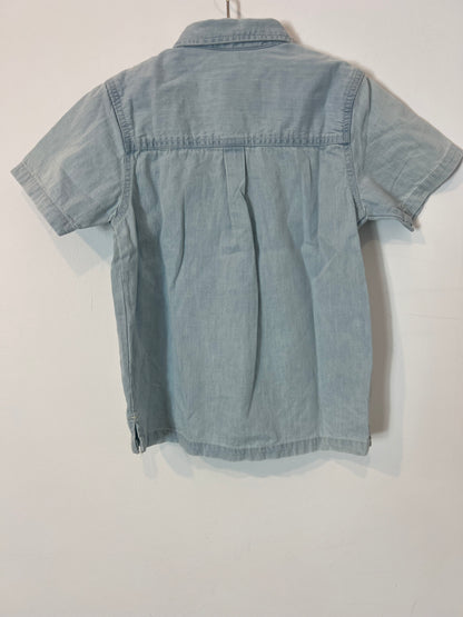 ZARA. Camisa denim manga corta. T 6 años