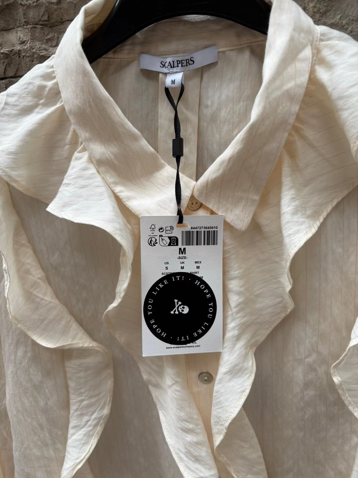 SCLAPERS. Blusa detalle volante