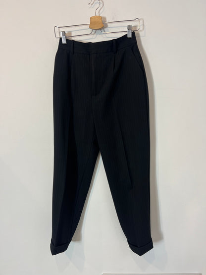 ZARA. Traje de chaqueta gris marengo rayas. T S