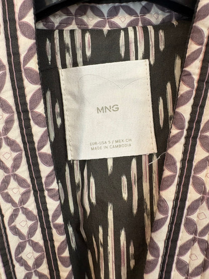 MANGO. Chaleco acolchado cinturón. T S