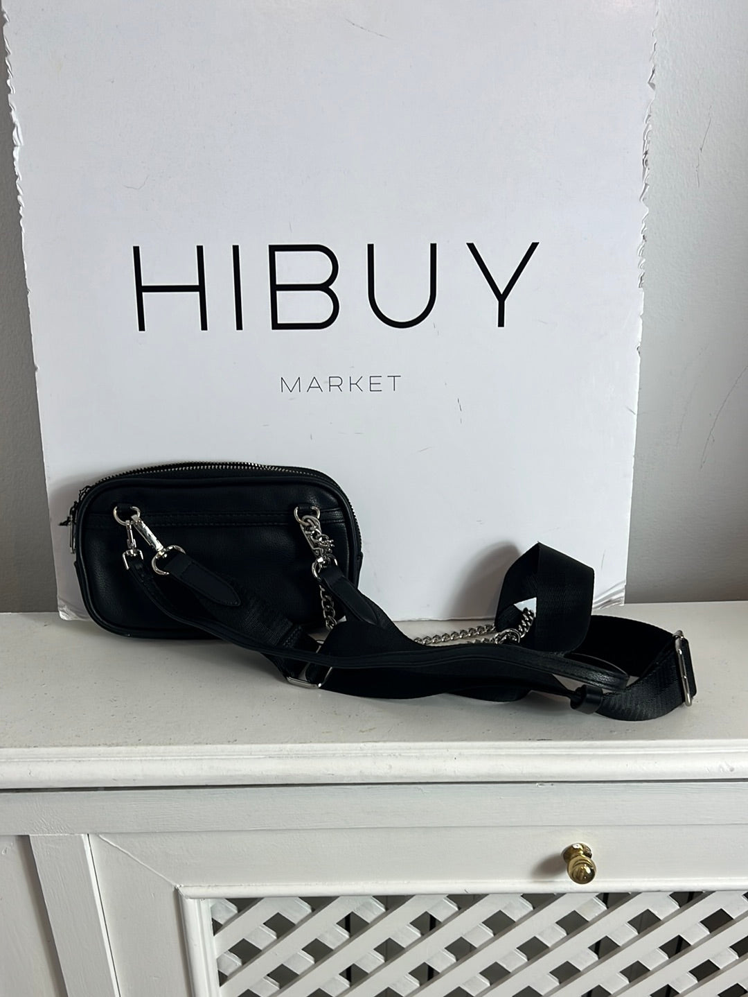 OTRAS. Bolso mini negro tachuelas doble asa