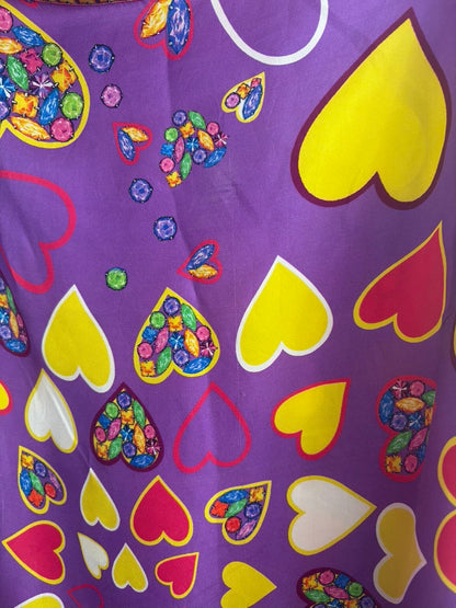 VERSUS VERSACE. Vestido corto seda estampado