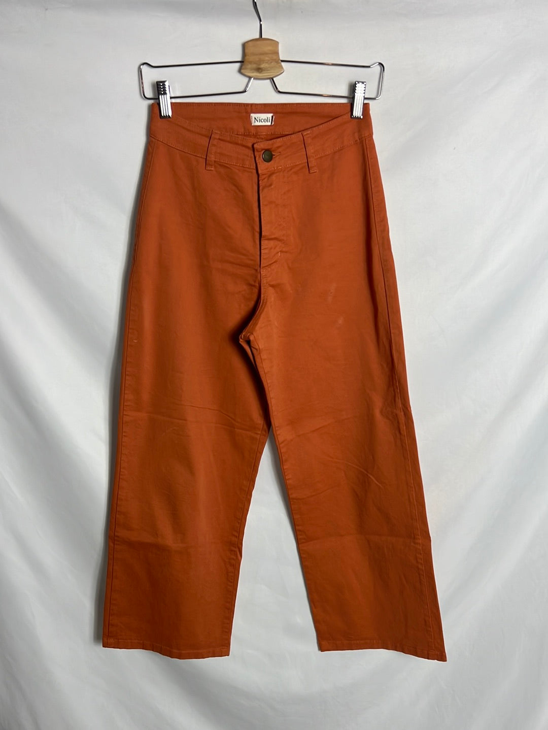 NICOLI. Pantalón culotte naranja.T 34