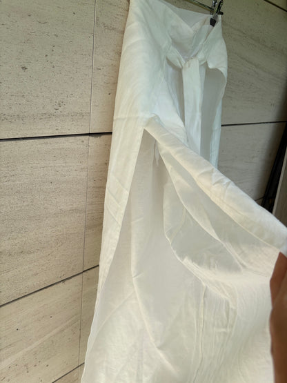 OTRAS. Pantalón aberturas lino. T S/M