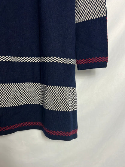 WENDY'S LITTLE HOUSE. Short blue wool dress. TS