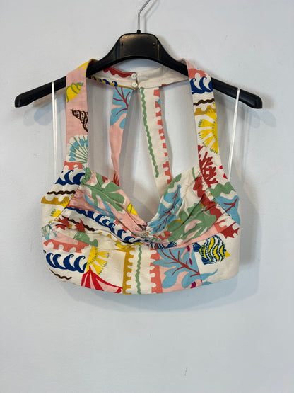 ZARA. Total look falda y top estampado T.xs/s