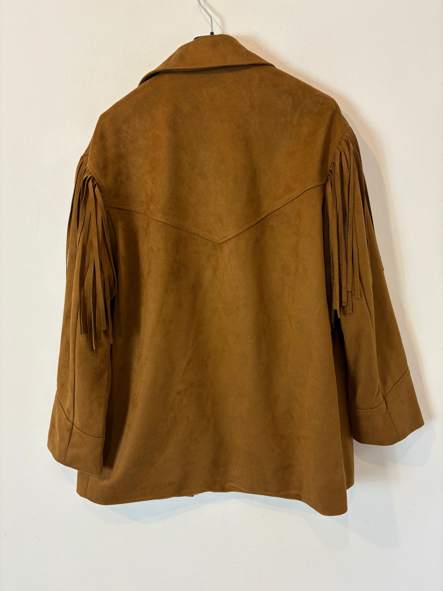 SLOWLOVE. Suede fringed jacket. TS