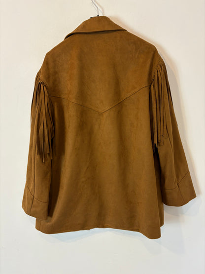 SLOWLOVE. Suede fringed jacket. TS