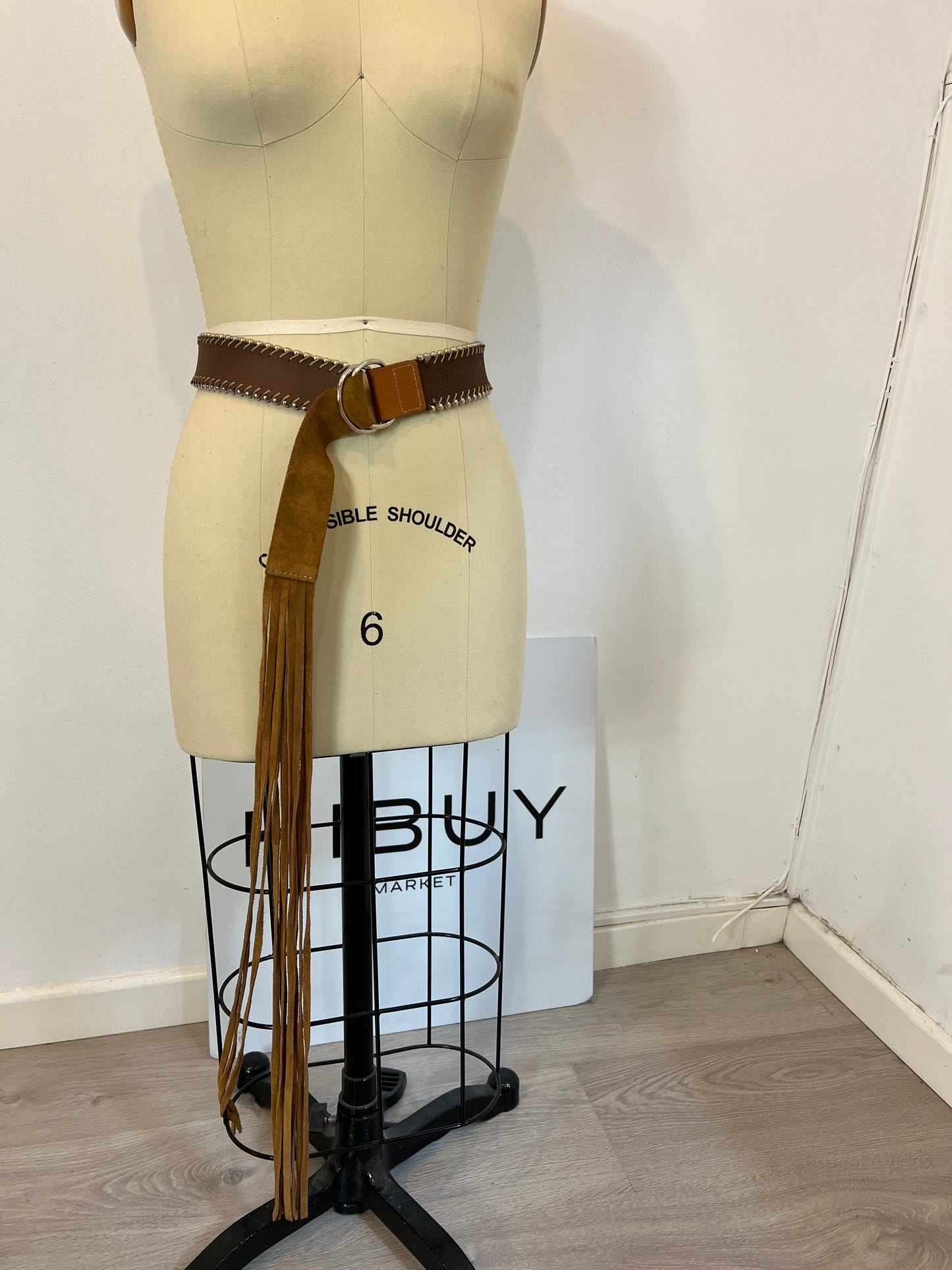 IRO. Fringed leather belt