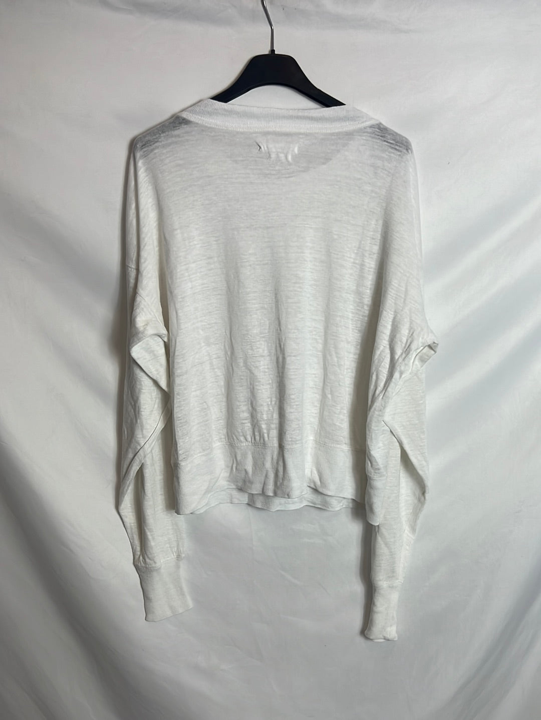ISABEL MARANT. White lightweight sweatshirt. TS