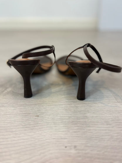 MAJE. Sandalias de piel con tiras. T 39