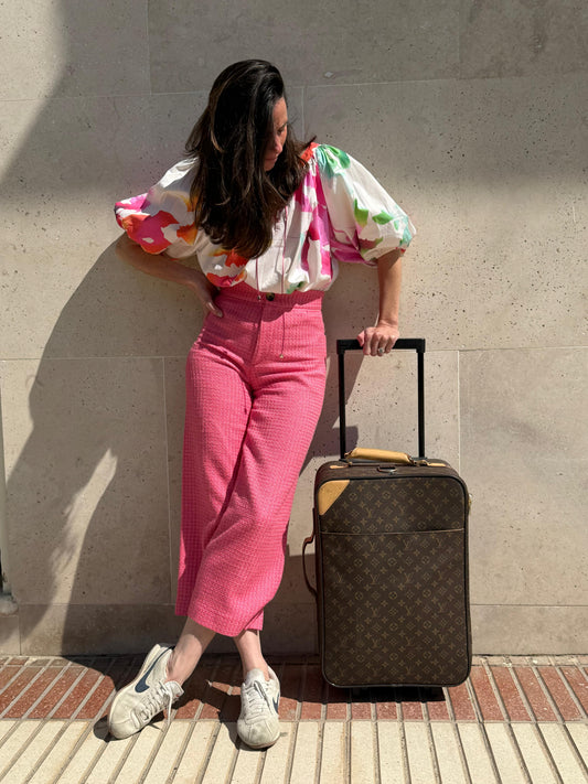 LOUIS VUITTON. Maleta viaje vintage