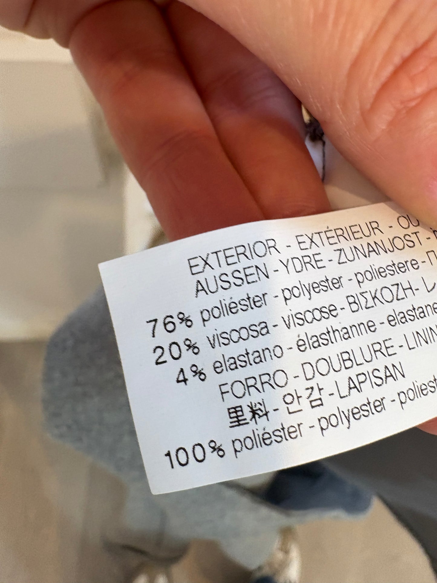 ZARA. Pantalón pinza textura gris