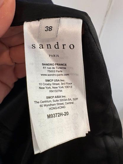 SANDRO. Chaleco largo lana azul