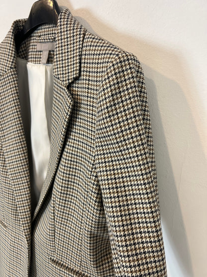 H&M. Blazer pata de gallo tonos azules y beiges. 38