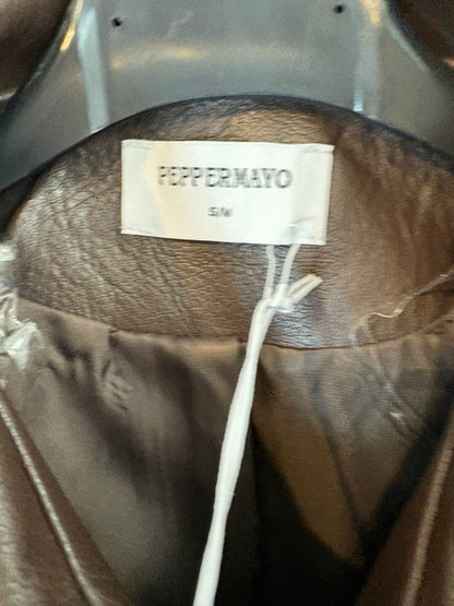 PEPPERMAYO. Brown jacket with pockets. TS/M