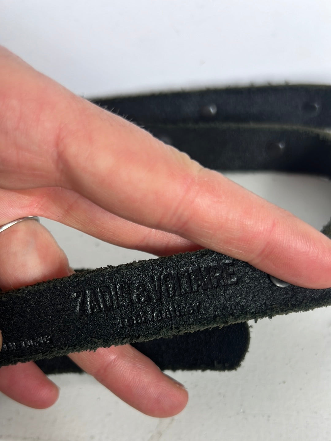 ZADIG&amp;VOLTAIRE. Double-wrap leather and studded belt. Size 1 (S)