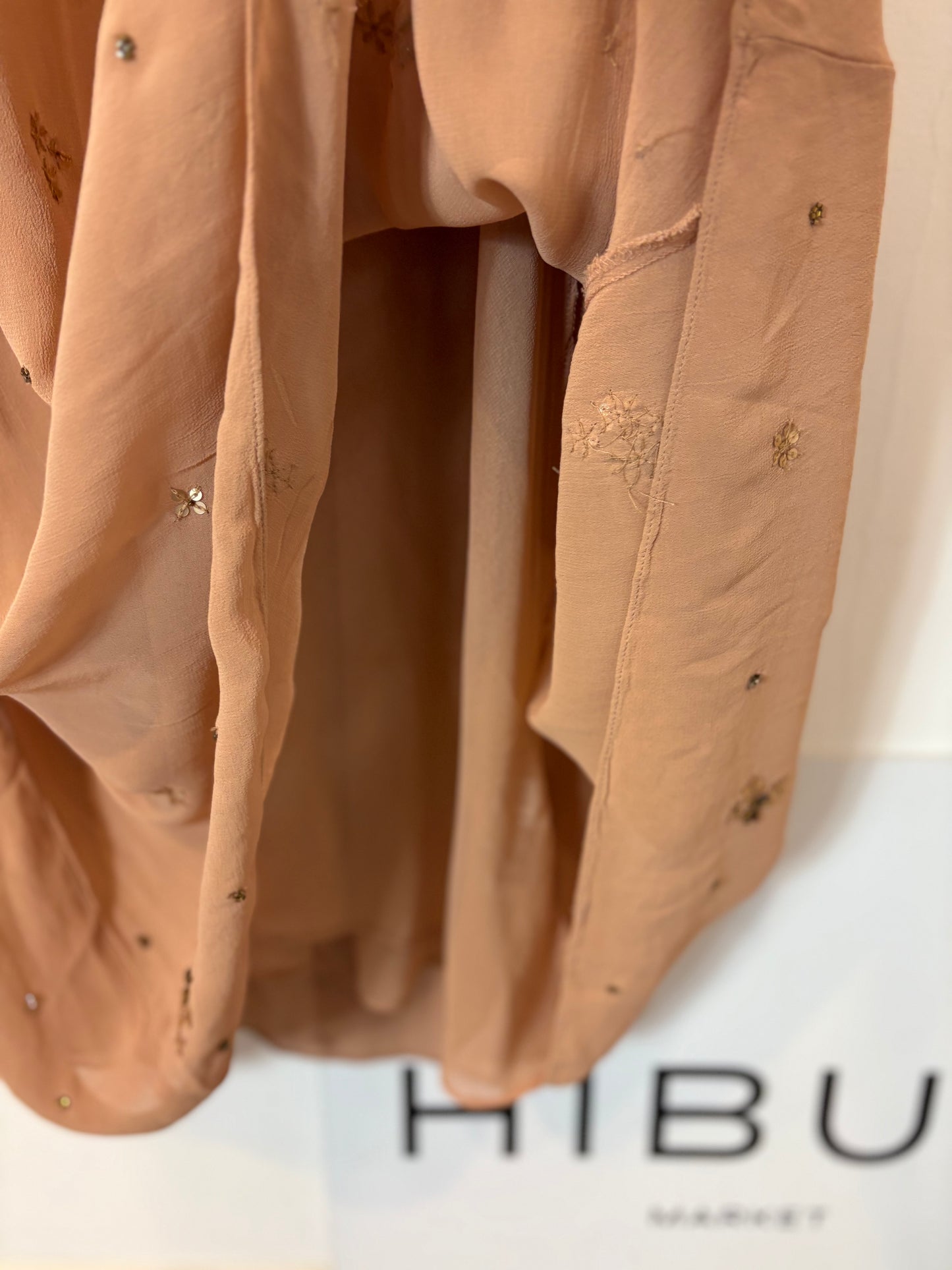 ZARA. Vestido gasa detalles lentejuelas