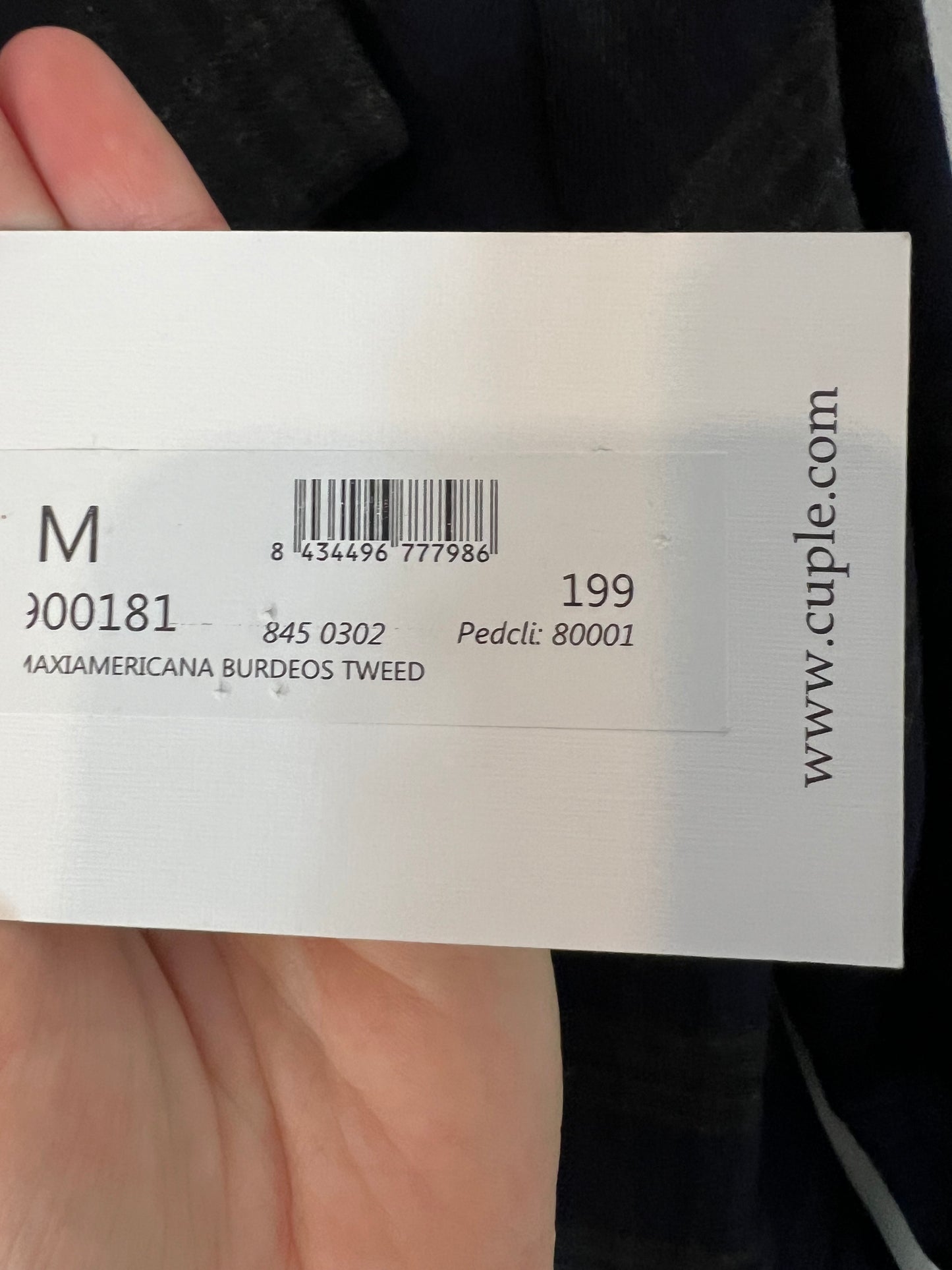 CUPLÉ. Blazer larga cuadros . T M