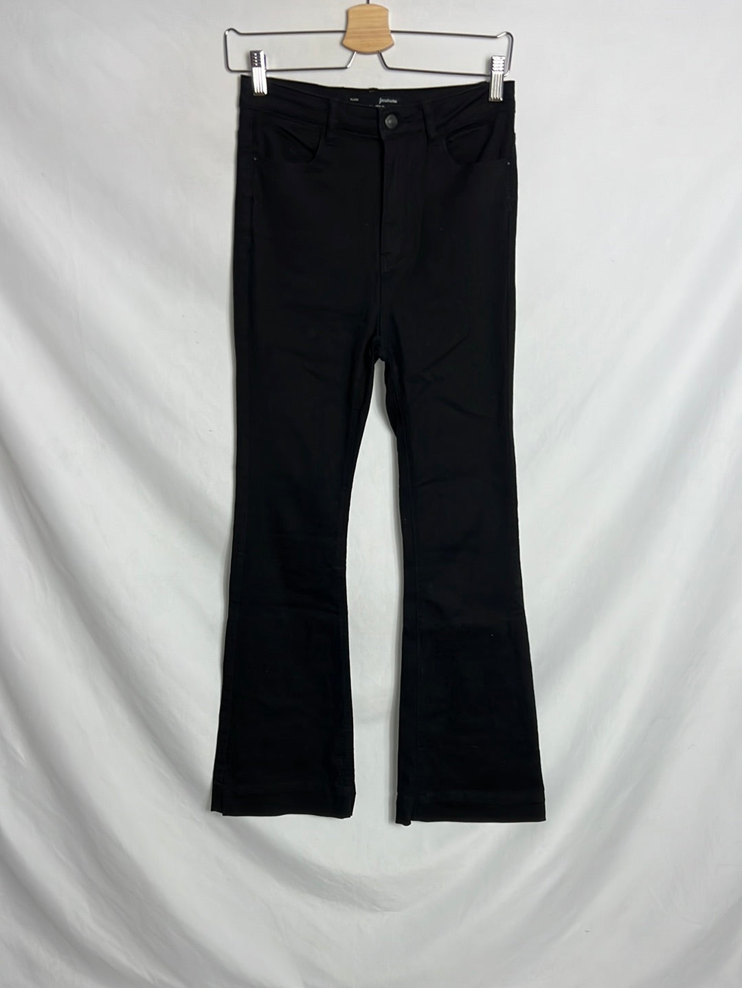 STRADIVARIUS. Black flared trousers, size 36