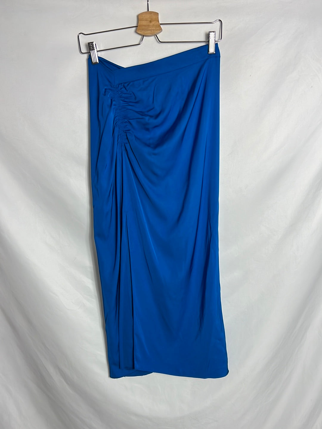 ZARA. Blue midi skirt with slit. TS (Tara)