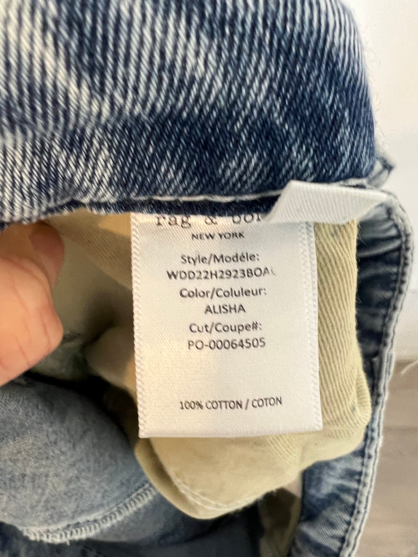 RAG&BONE. Pantalón ancho denim T.38