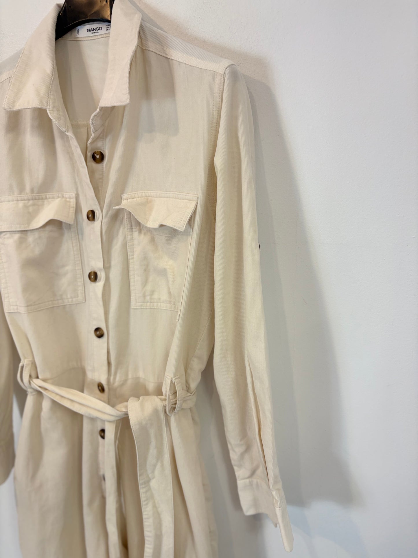 FRAME. Yellow denim jumpsuit. Size XS