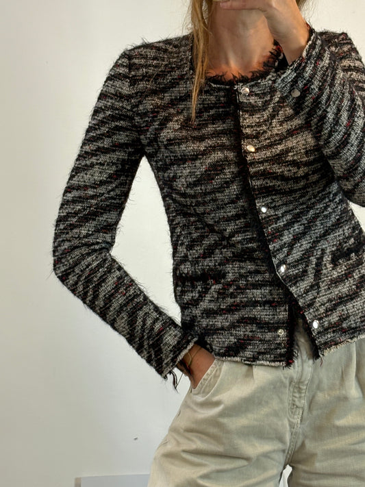 ISABEL MARANT ÉTOILE. Chaqueta jaspeada con lana