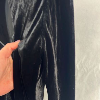 MASSIMO DUTTI. Vestido largo terciopelo detalle espalda. T S