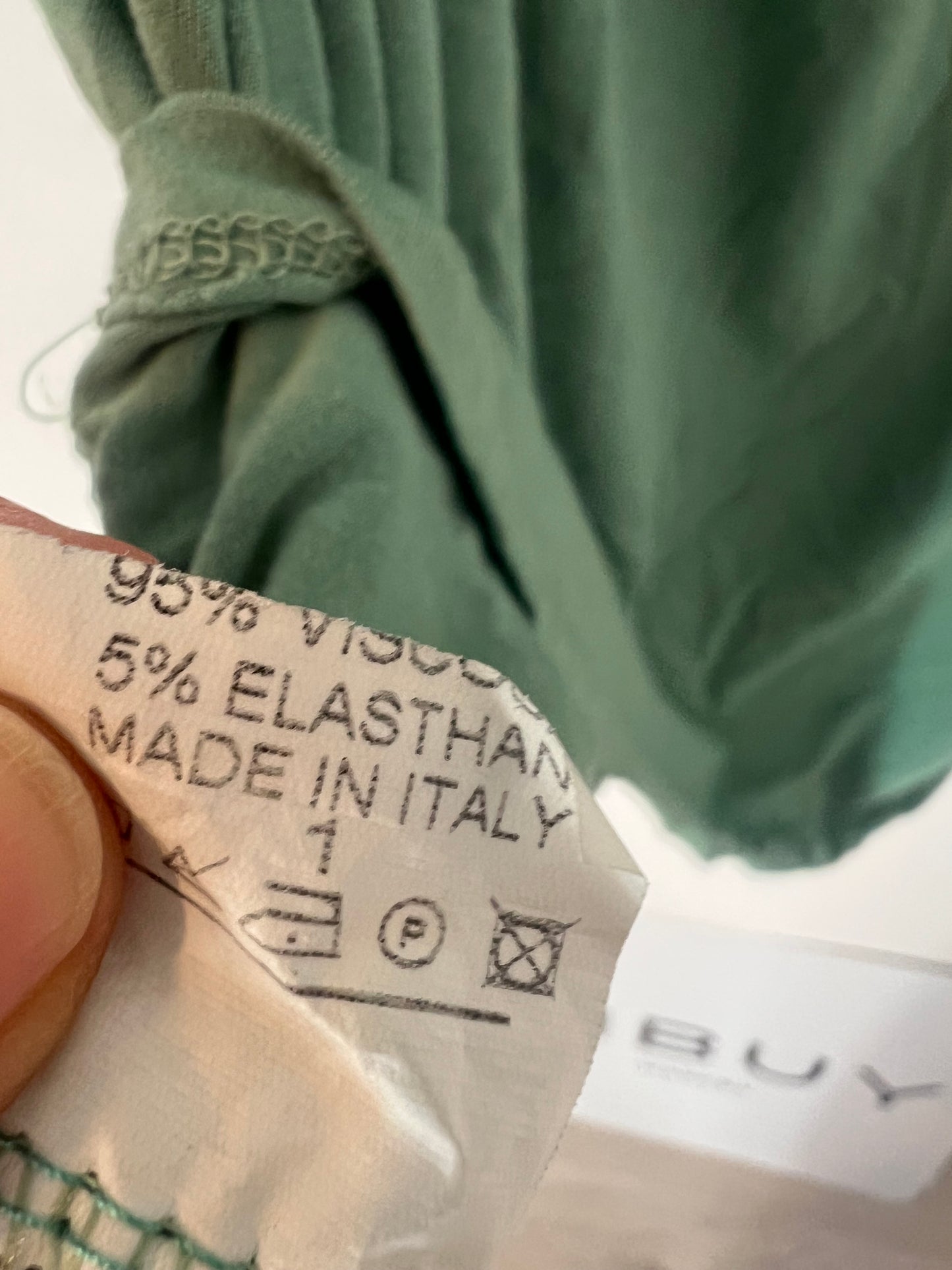 OTRAS. Top verde agua fluido. T S/M