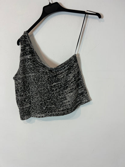 KAPURA. Top asimétrico punto jaspeado. T M