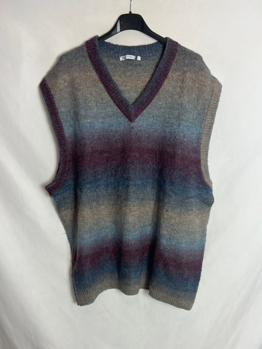 ZARA. Jersey sin mangas colores. T XL