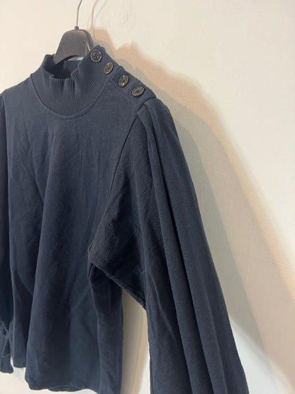 SESSUN. Sudadera azul cuello perkins T.s