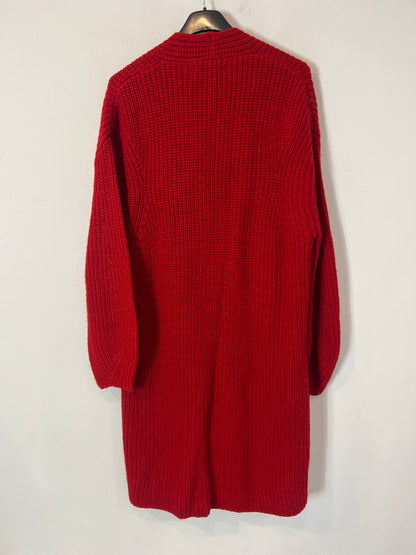 MANGO. Red open cardigan Ts