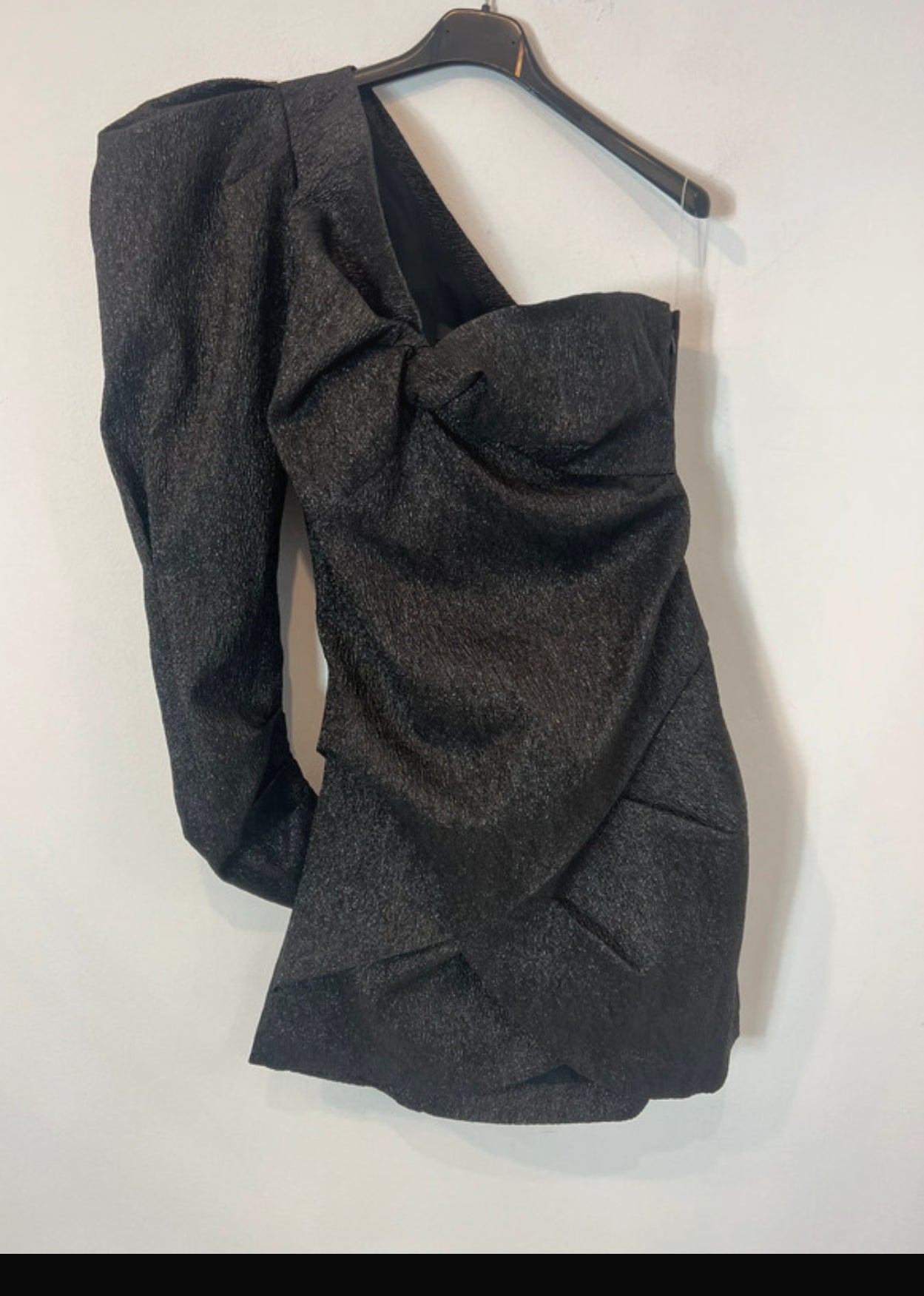 ISABEL MARANT. Vestido asimétrico hilos brillo