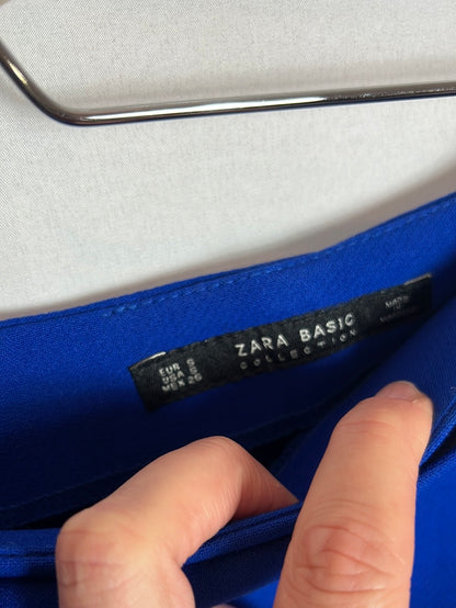 ZARA. Falda azul cruzada  T.s