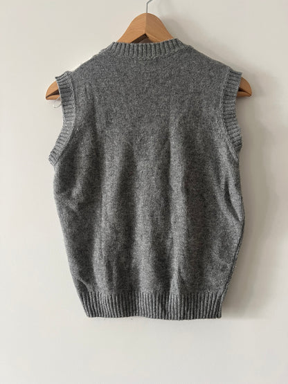 SUBDUED. Chaleco gris rombos