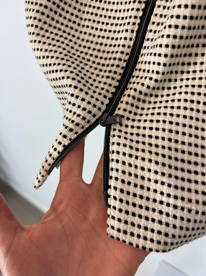 MARCCAIN. Falda beige textura T.1(s)