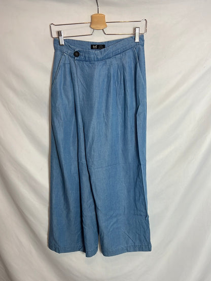 Pantalón culotte fluido efecto T S – Hibuy market