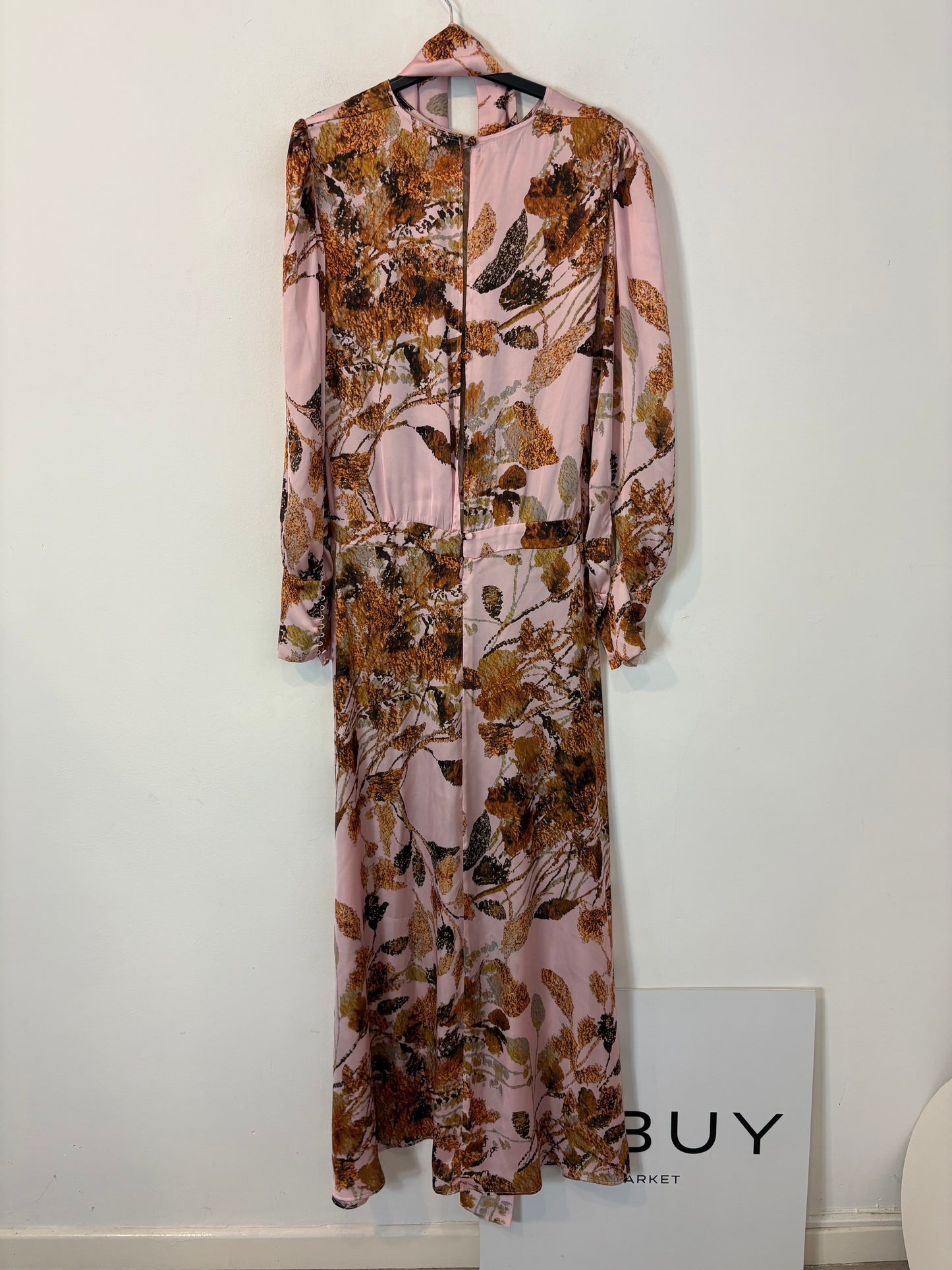 MONTENEGRO. Vestido largo estampado lazada