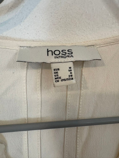 INTROPIA. Blusa beige fluida bordados