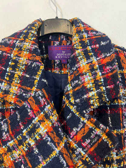 COCOA. Abrigo azul tweed