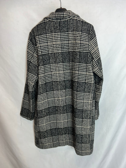 OTRAS. Abrigo pata de gallo grises T.s