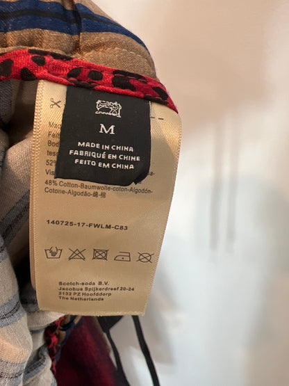 SCOTCH&amp;SODA .Pabtalon satin stripes. TM