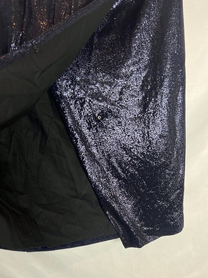 ROSEANNA. Shiny textured wrap skirt. Size 36