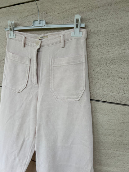SESSUN. Pantalón ancho beige  T.36