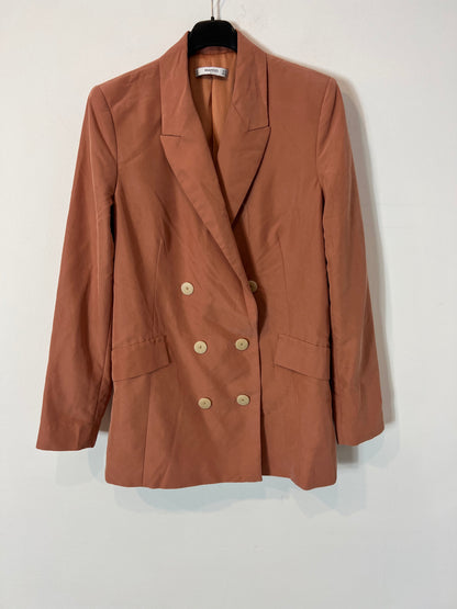 MANGO. Traje de chaqueta teja T.m/l