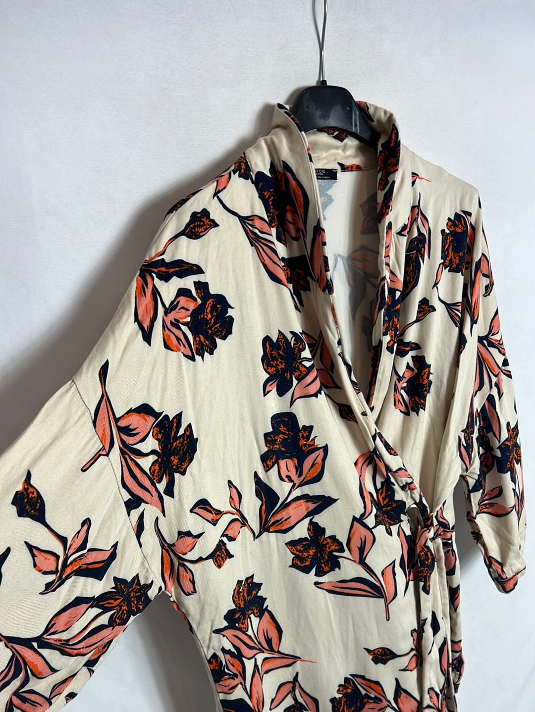 PARFOIS. Beige floral blazer/blouse Tu (s/m)