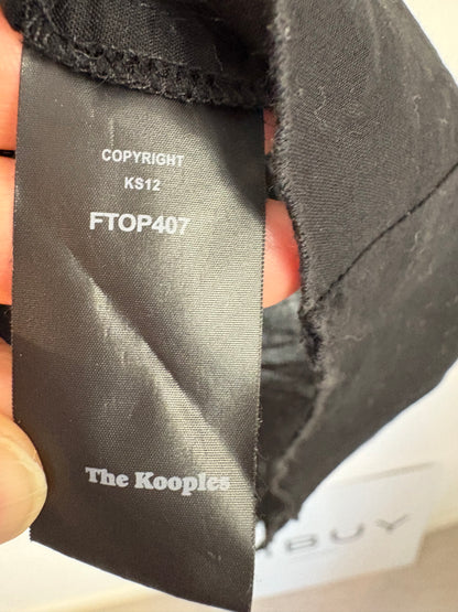 THE KOOPLES. Top negro troquelado