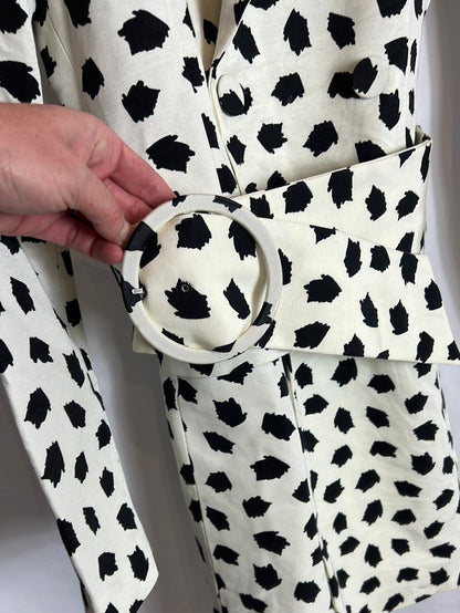 ZARA. Beige printed dress/jacket. Size XS